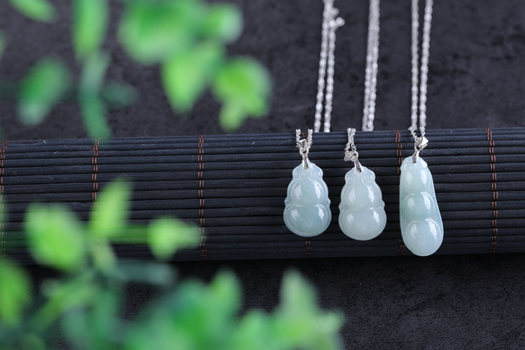 030103064翡翠葫芦吊坠项链. (6)