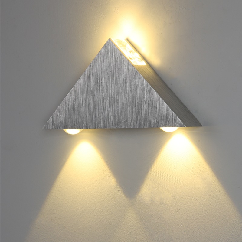Lámpara de pared de doble cabeza simple pasillo Lámpara decorativa de pared LED lámpara de noche lámpara de dormitorio lámpara de aluminio lámpara de interior creativa abierta