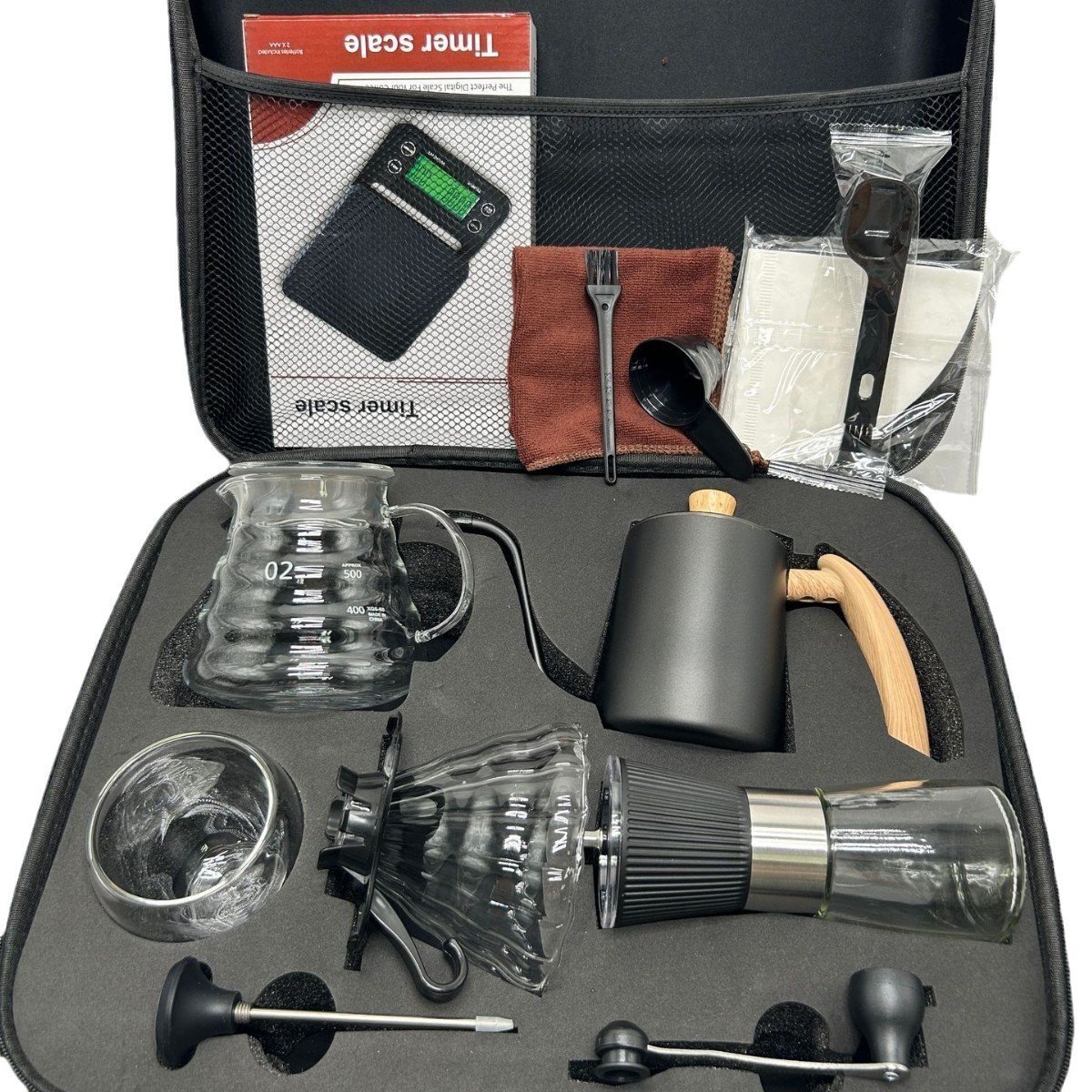 Fabricante al por mayor mano set de café viaje al aire libre portátil set cafetera cajas de regalo