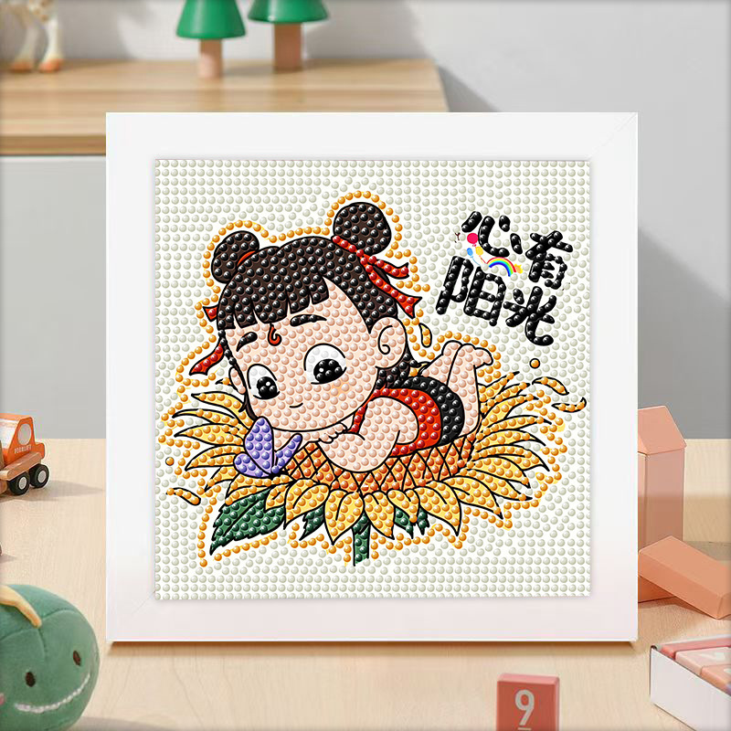 Nuevo dibujo de diamante infantil de labu diy pegatinas de diamante con marcos de fotos hechas a mano diy puzzle pegatinas de mampostería image 170