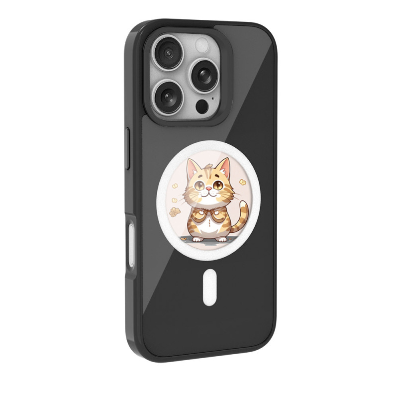 高精細丸型ボトル磁気吸着NFCスマートAI携帯電話ケース iPhone13/14/15/16promax全シリーズ対応|undefined