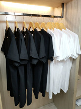 200g日本重磅纯棉短袖t恤男女纯色白色男士空白衫潮牌ins货源