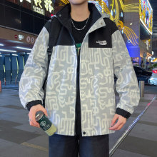 文杰春款男士休闲薄款夹克宽松高级感韩版潮男装春外套