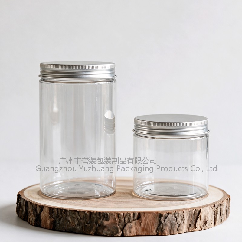 Envase de plástico de boca ancha de 500 ml de grado alimenticio Yuzhuang PET, frasco sellado de 250 g para mascarillas capilares, material de embalaje cosmético.