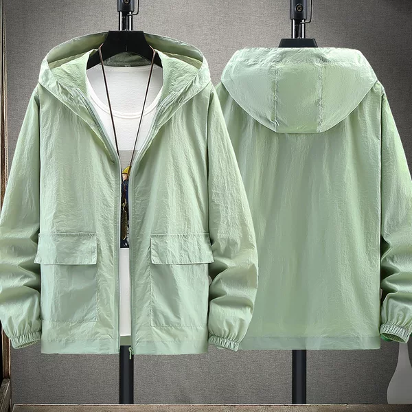 Cross-border plus size Sun Protection Clothing Men's Coat Summer Sun Protection Clothing Lightweight Outdoor Fishing Thin Skin Clothing Couple's Fashionable