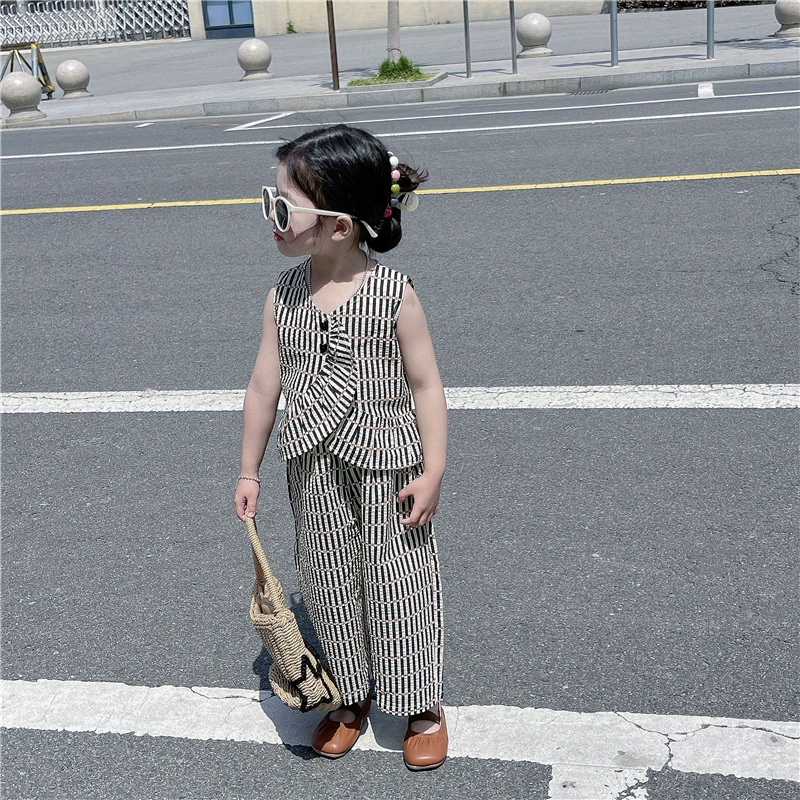 Summer thin vest sleevless, set, Korean style, western style