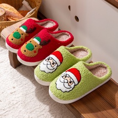 クロスボーダー クリスマス柄スリッパ temu amazon shein xiyin shopee xiaopi 綿スリッパ クリスマス要素