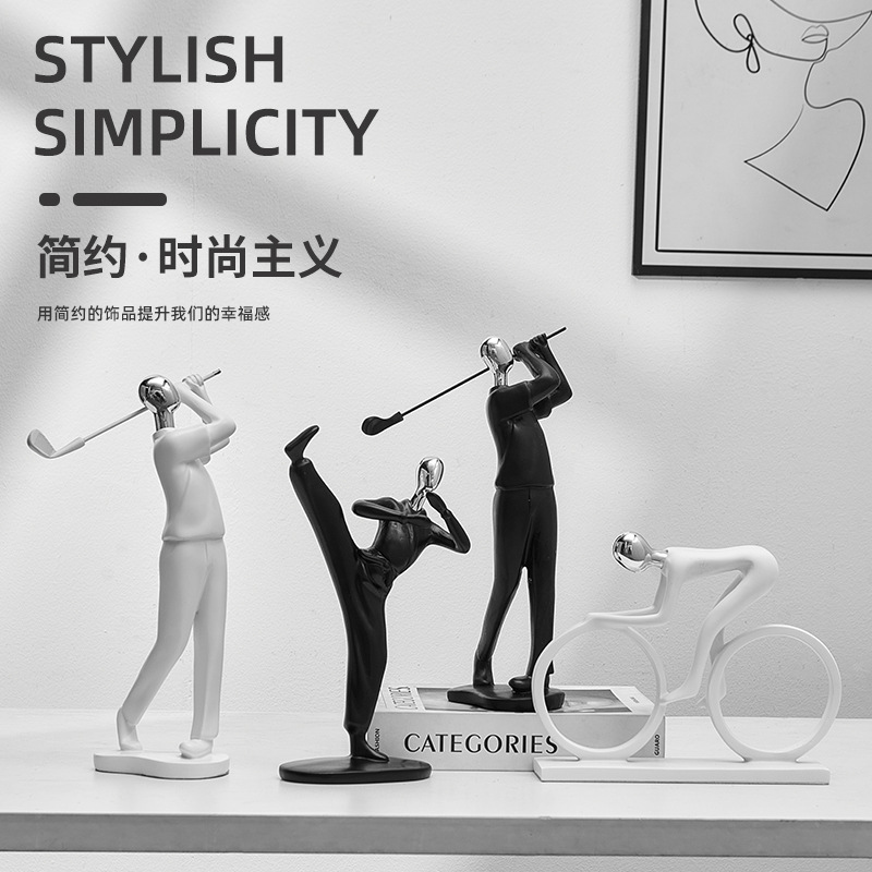 Modern Simple Style Decorations Home Creative Desktop Living Room Study TV Cabinet Sports Character Decorations