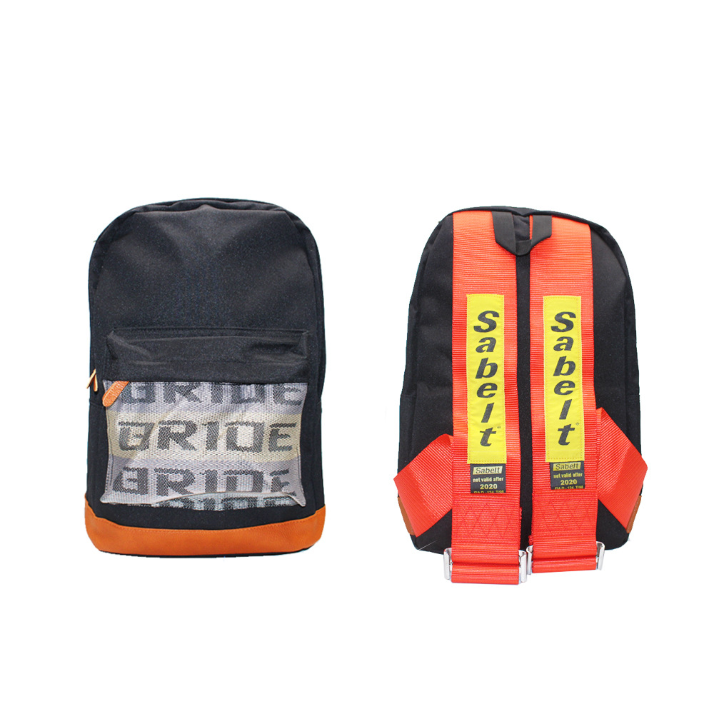 Factory Direct Supply Jdm New Takata Modified Seat Belt Small Backpack Racing Bride Backpack Computer Bag