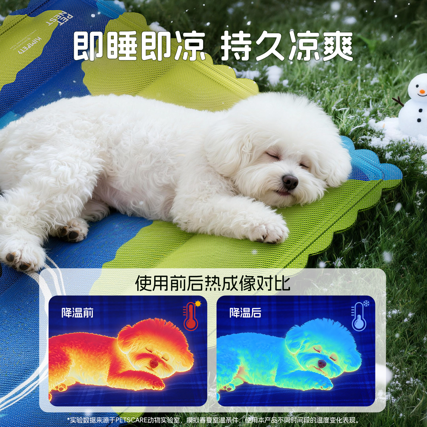 Estera de hielo para mascotas, sensación fresca para perros, nido de hielo para gatos, gel redondo de verano, nido de hielo, nido de perros, fábrica personalizada