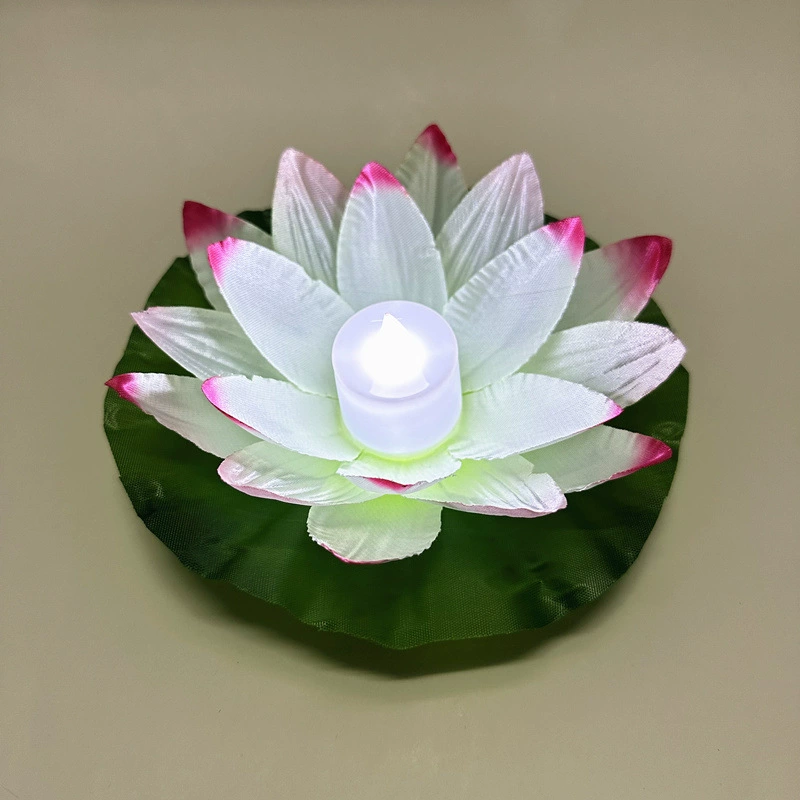 鼎承 Silk candle, lotus flower, flashlight, (Physicals)