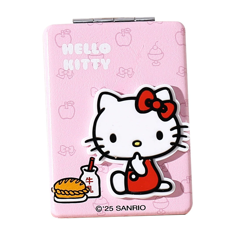 Hello Kitty, складное двустороннее маленькое зеркало для учеников начальной школы