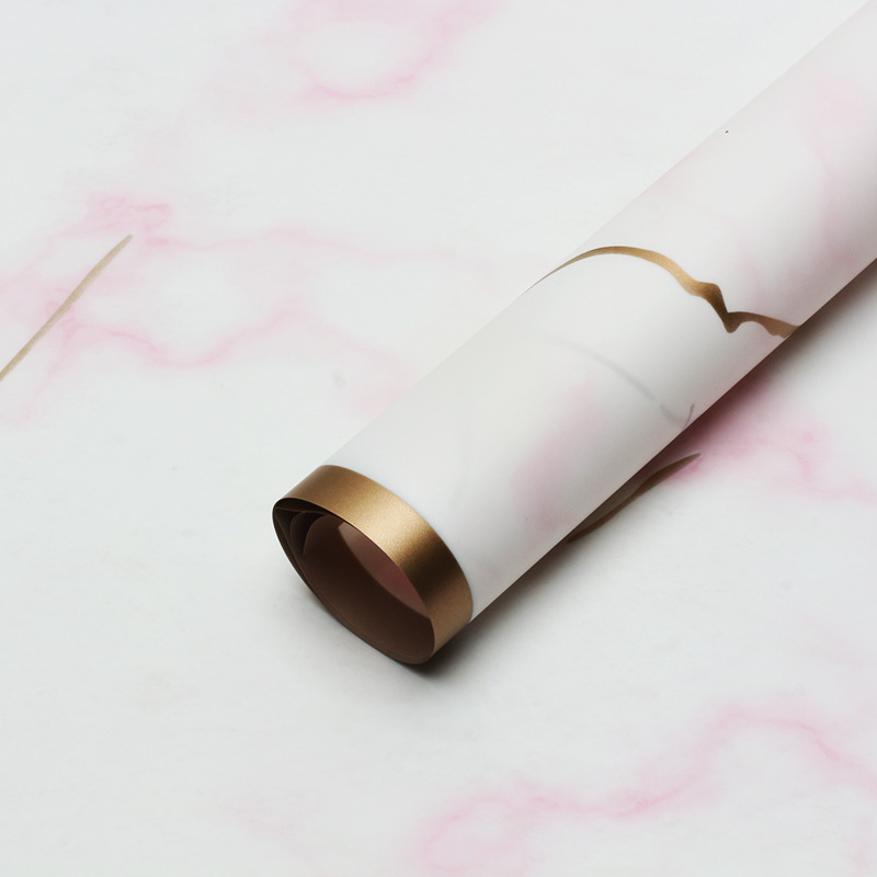 Huaxi comercio exterior transfronterizo Phnom Penh mármol papel de niebla papel impermeable Hansu flor florista papel de embalaje ramo