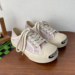 Original Host Indie Design Casual Women's Shoes 2023 New Summer Student Trendy Multicolor Striped Colorful Shoes Women XY-A69