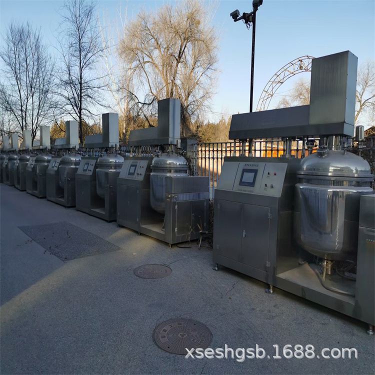 化妆品设备收售二手乳化机 真空均质乳化机 液压升降乳化机乳化罐