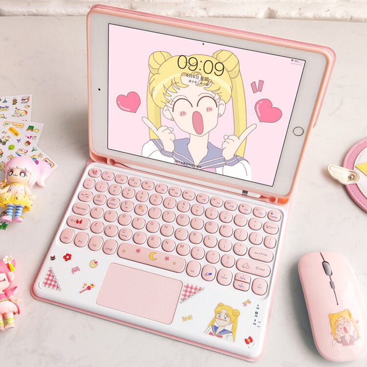 Suitable for iPad 2024 Version 10.9 Tablet Protective Case 9Th Generation Touch Bluetooth Keyboard with Mouse Set All-In-One