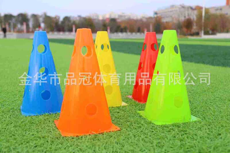 ロゴバレルサッカートレーニング器具障害物プラスチックバレルアイスクリームコーン厚みのある18/23/32/38/48センチメートルコーンバレル|undefined