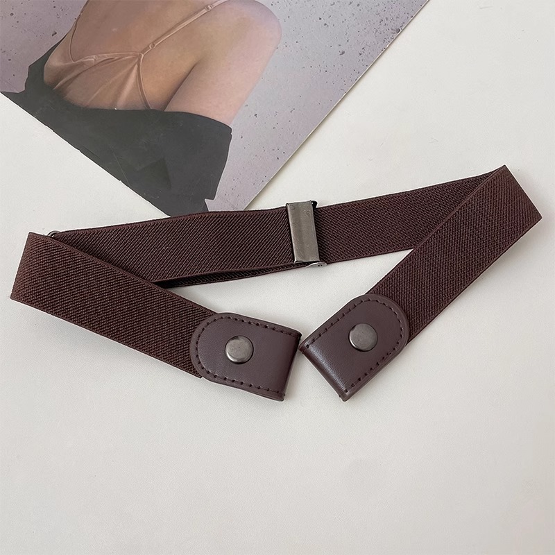 Pantalones cintura tamaño ajuste hebilla cintura apretado artefacto perezoso elástico entrenamiento militar cinturón Mujer Denim cintura cinturón de apriete