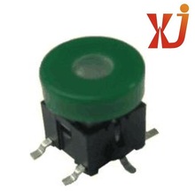 圆头轻触带灯开关贴片 触按按钮开关带灯 迷你贴片按钮开关带灯