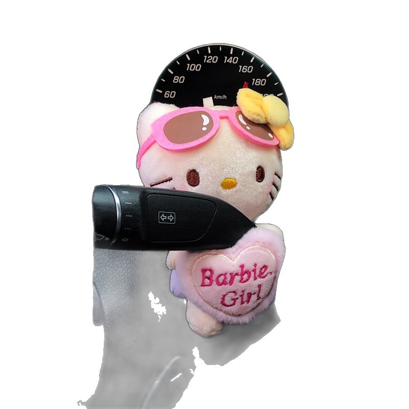 Cute Cartoon Kitten Car Fender Decoration Car Ornaments Female Car Plush Doll Wiper Turn Signal