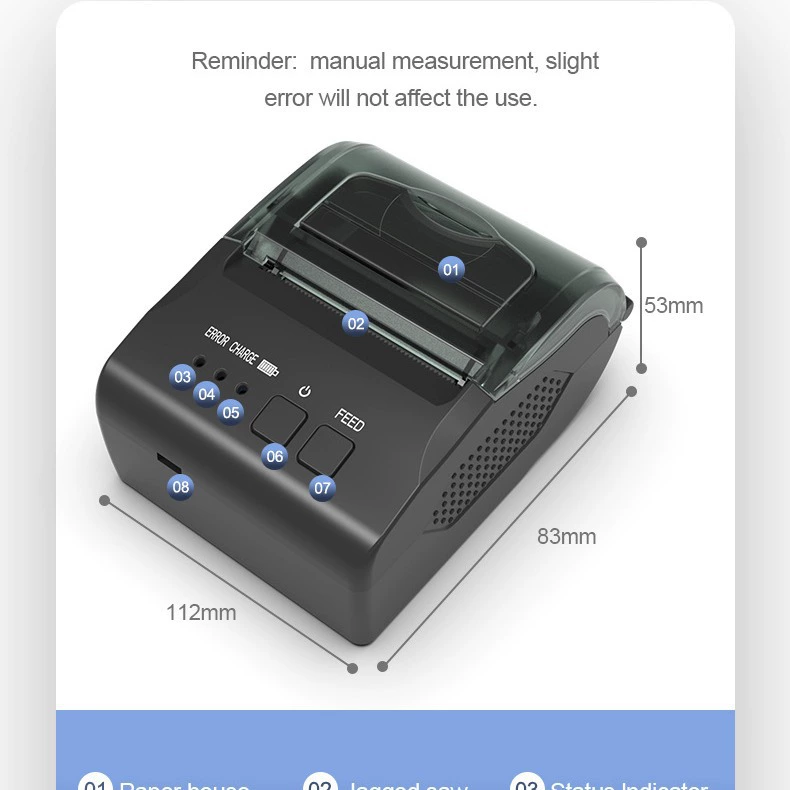 Ручной принтер, Россия, Bluetooth, 58 мм
