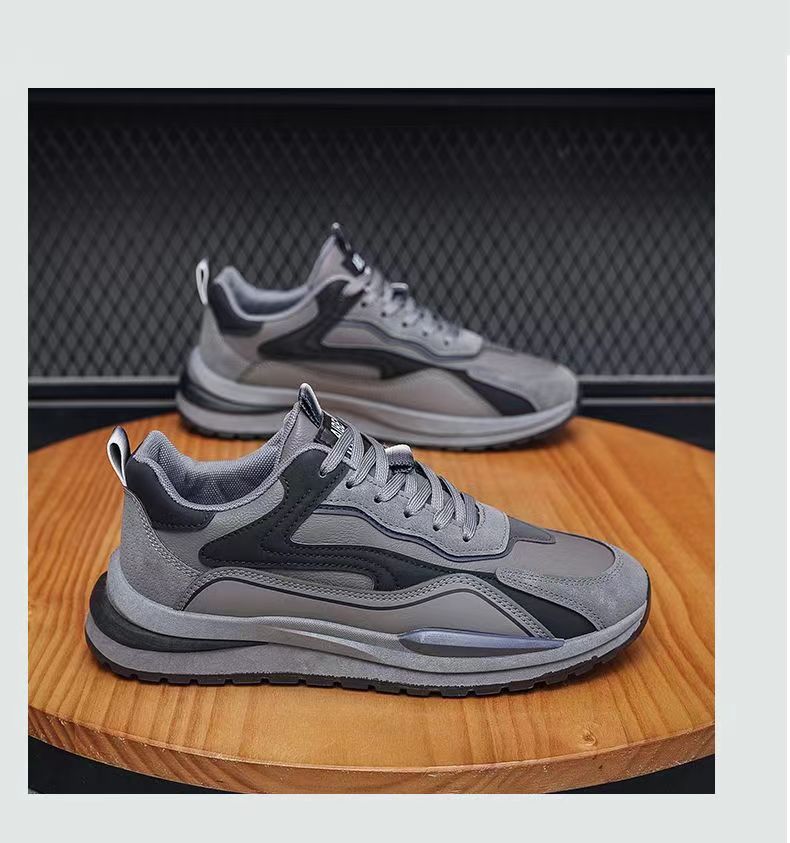 Papas für Männer 2024 Frühling und Herbst neue vielseitige Mode Sport Laufen lässig dicke Sohle Herren Internet rote Schuhe_voghion.com