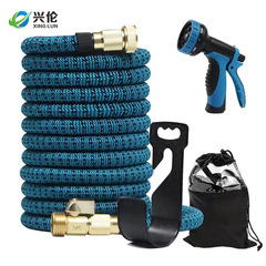Cross-border exclusive home garden hose flexible hose magic automatic retractable hose high-pressure car washing water gun hose nozzle