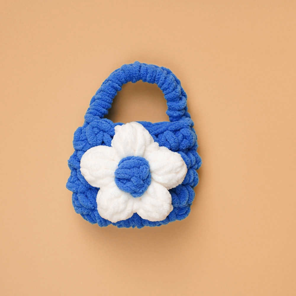 Bolsa de auriculares ganchillo acabado con cubierta protectora bluetooth peluche lindo oso pequeño tejido a mano bolsa de cambio de llavero