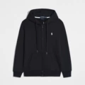 Zip-Up Black White Logo