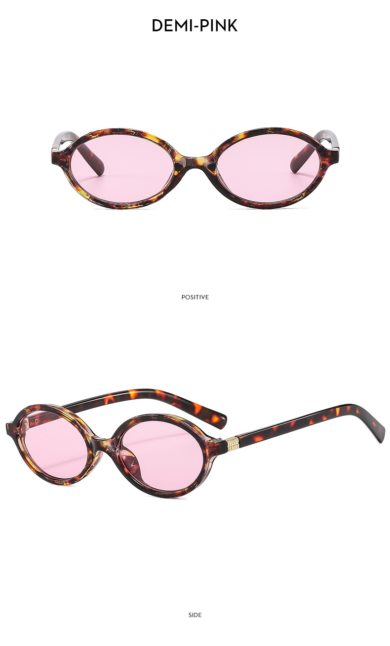 45g Weight Full Frame Glasses Structure Sunglasses, Glasses Classification PC, UV400 Protection Lens Material Oval Frame Glasses Style Casual, Travel, Beach Occasion Oval Pattern Women's Gender Vacation, Streetwear Style Vacation Streetwear Oval PC UV400 Protection Oval Frame Full Frame Women's Sunglasses 17