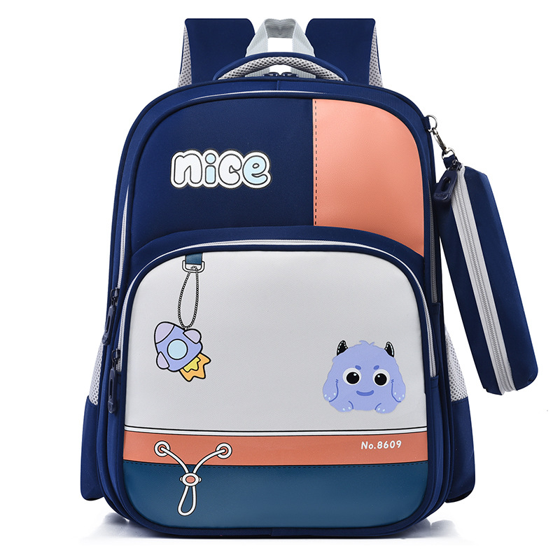 跨境新款大容量耐磨牛津布小学生书包可爱卡通轻便护脊儿童双肩包