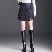 小香风时尚半身裙2025秋季新款小个子修身洋气短裙高腰包臀一步裙