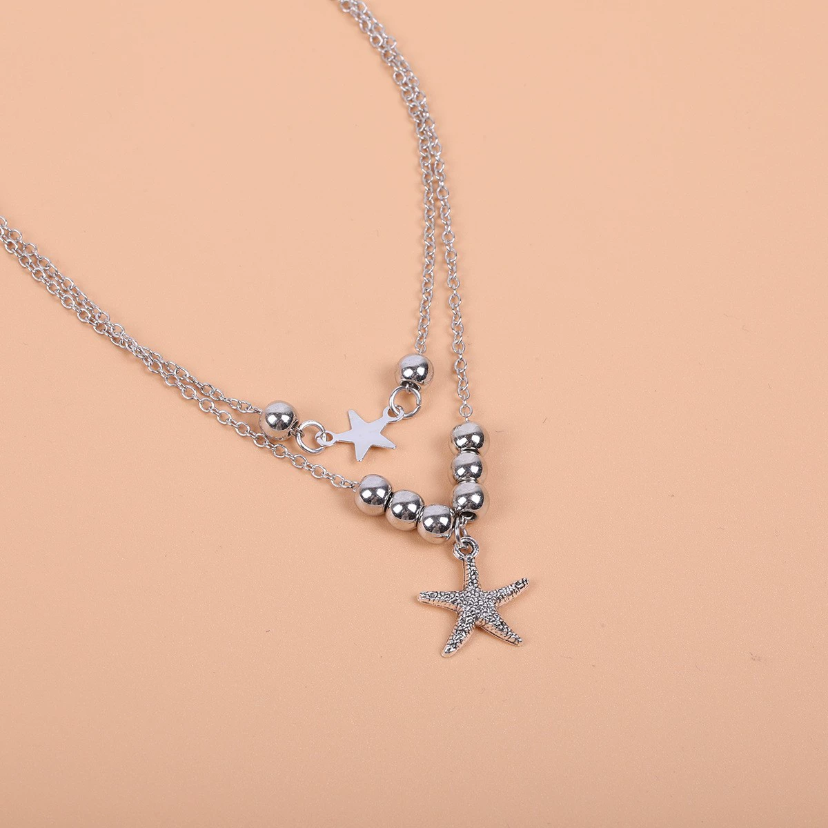 (Cross-border trading), fashionable metal beach marine ankle bracelet, accessory, simple and elegant design