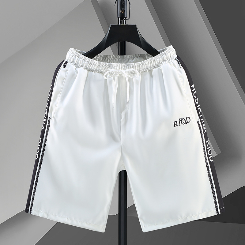 Dunne en sneldrogende zomersport-strandshort, trendy casual, veelzijdige capri voor heren_voghion.com