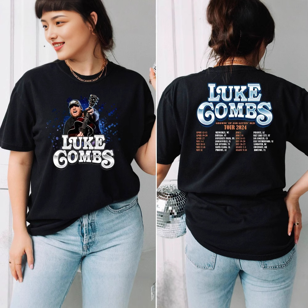 Luke Combs 2024 Tour Shirt Merch Fans Essentials Bullhead