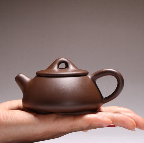 Yixing purple clay teapot gift tea set teapot hand-made Xishi teapot purple clay small stone scoop