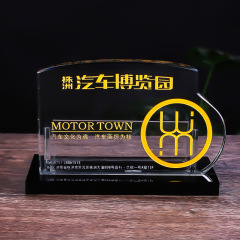 水晶名片座/夹DIY公司企业宣传广告推广实用商务礼品摆件现货批发