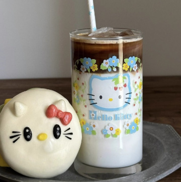 かわいいハローキティ猫ガラス高価値誕生日 KT ジュースミルクコーヒーカップ高温耐性ストレートカップ|undefined