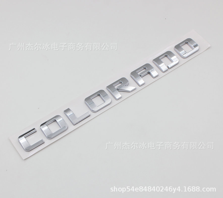 Suitable for Chevrolet Colorado Car Logo, Abs Pickup Truck Sticker, Door Sticker, Trunk Car Logo, Automobile