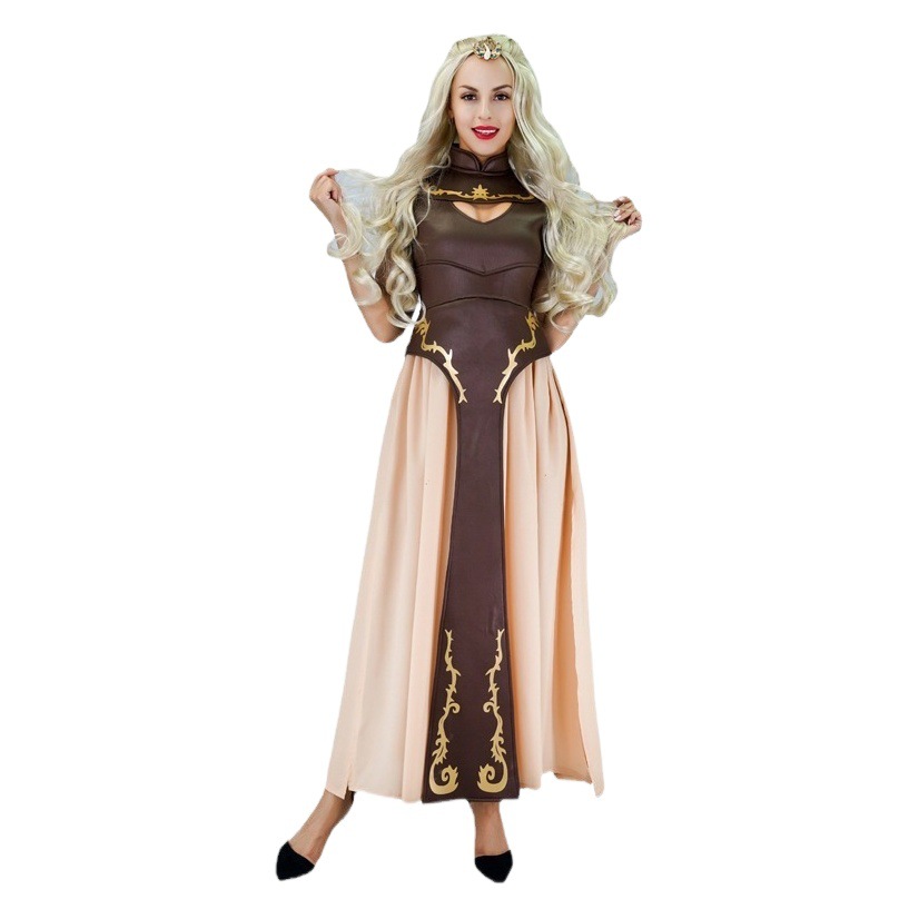 Medieval de Las Mujeres retro vestido de la Reina personaje de película ropa de rendimiento de Halloween accesorios de escenario ropa de rendimiento image 1