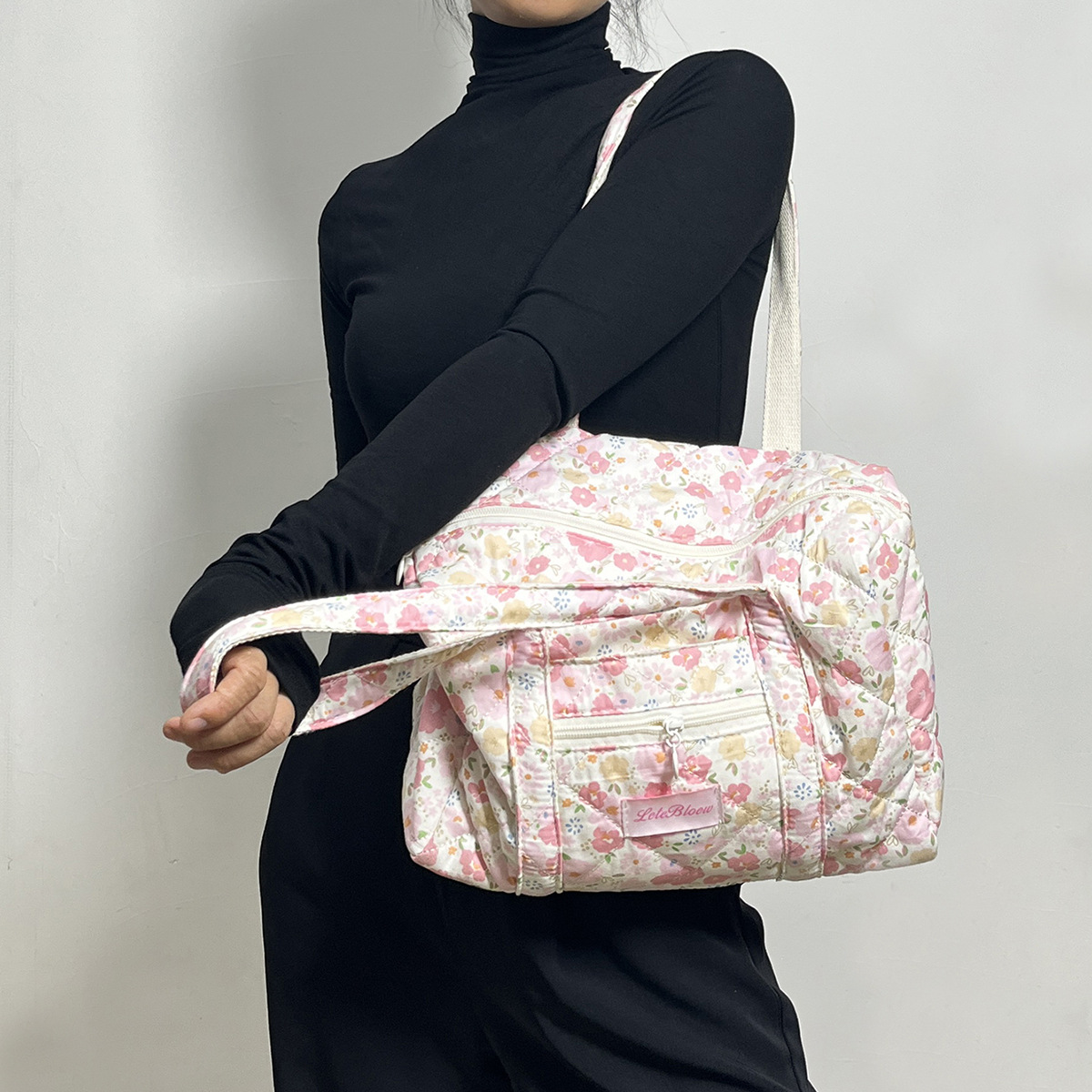 2024 nuevo bolso tote lingge pocilgas rotas más bolsos de algodón de gran capacidad bolsos bolsos de hombro bolsos de plumón ligeros