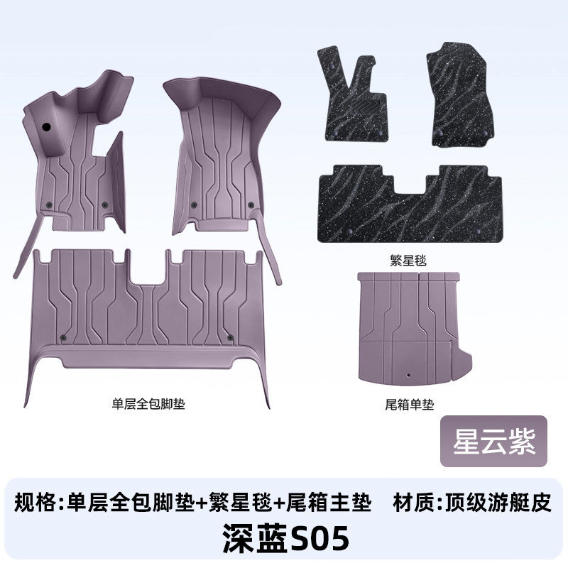 Suitable for Deep Blue S05, full-coverage floor mats, 2027 new model car interior modification, trunk mat accessories