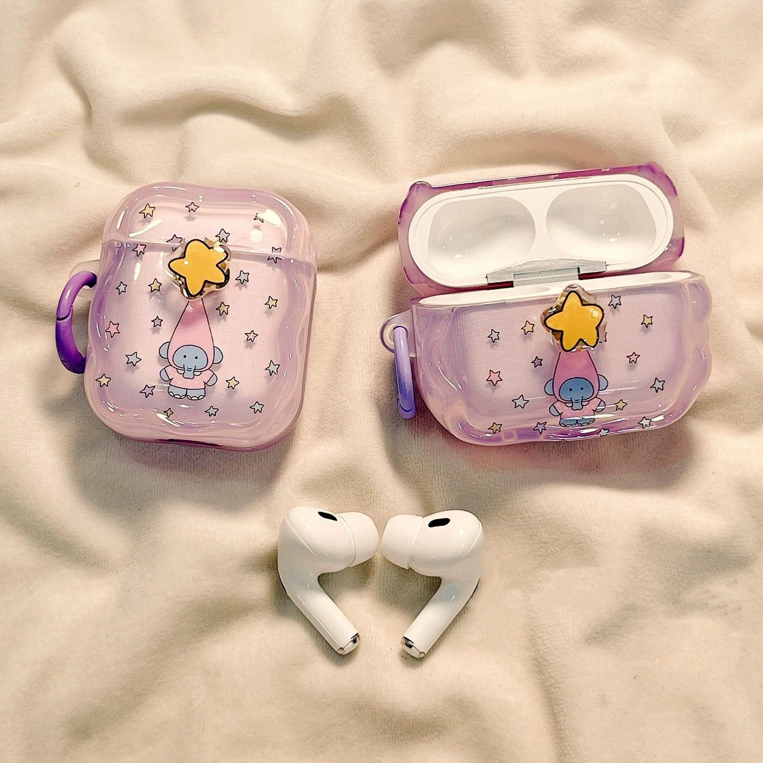 Star Elephant es adecuado para el caso de protección Bluetooth de la generación 5 AirPods de la generación 4 AirPods Pro3 auriculares
