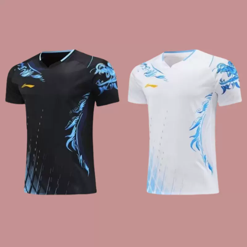 乒乓球服男女同款巴黎国家队大赛服透气速干儿童短袖乒乓球服定制