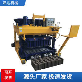 出口供应大型移动式水泥制砖机 免托板水泥砖机 免烧空心砖机