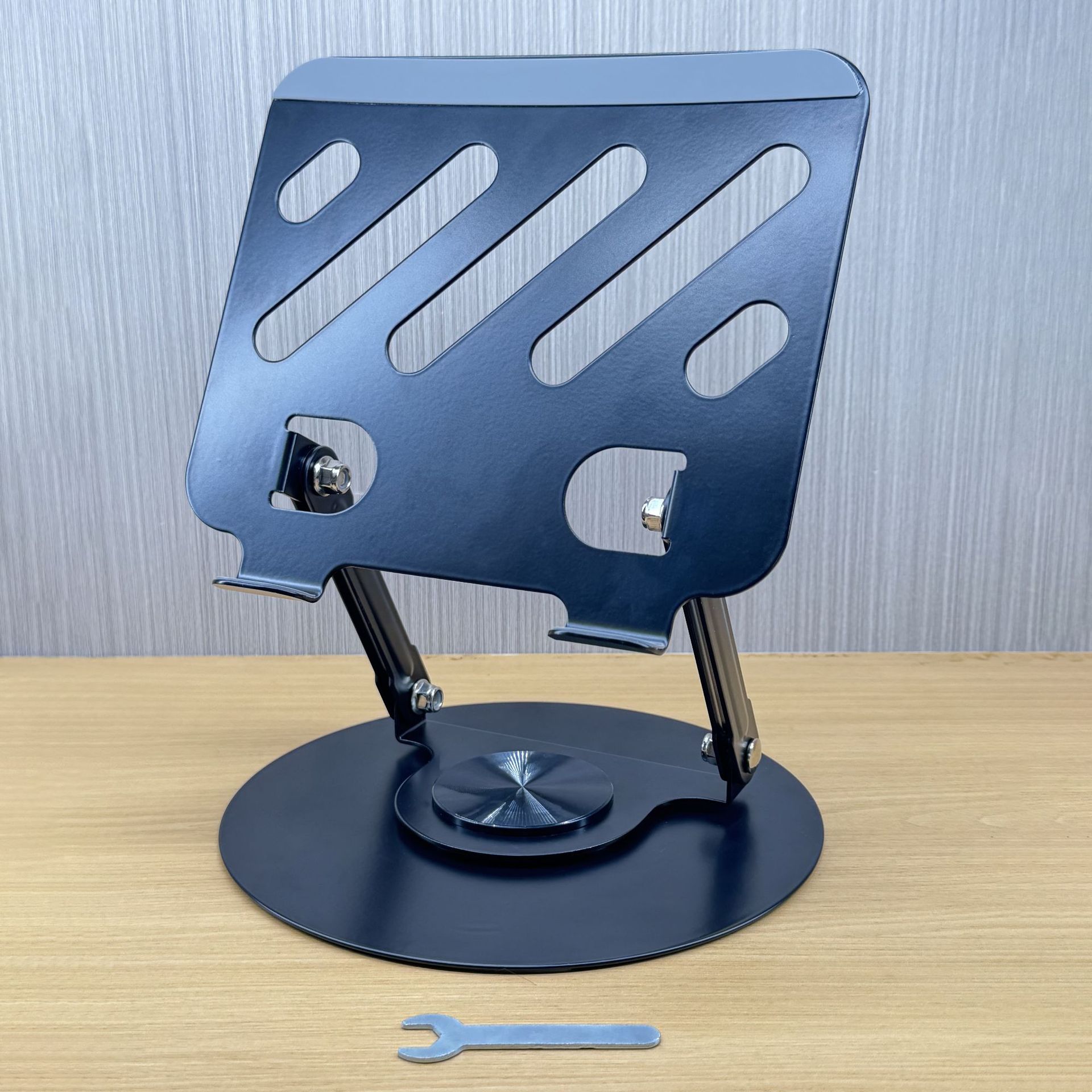 Popular carbon steel 360-degree rotating mobile phone holder desktop metal portable storage foldable lazy broadcast live streaming holder