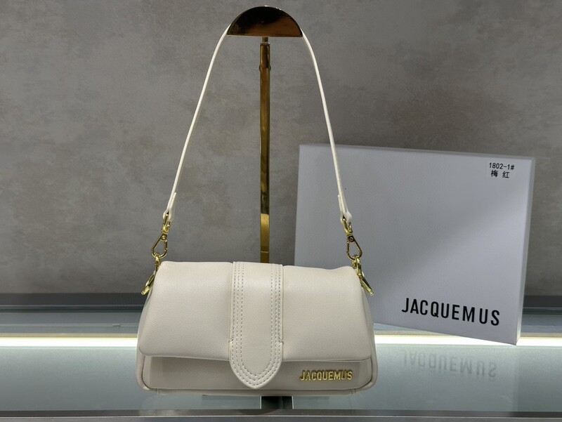 新しい Jacquemus レディース バッグ ニッチ ストリート ショット Bambimou ピロー バッグ 脇の下バッグ シングル ショルダー クロスボディ ハンドバッグ|undefined