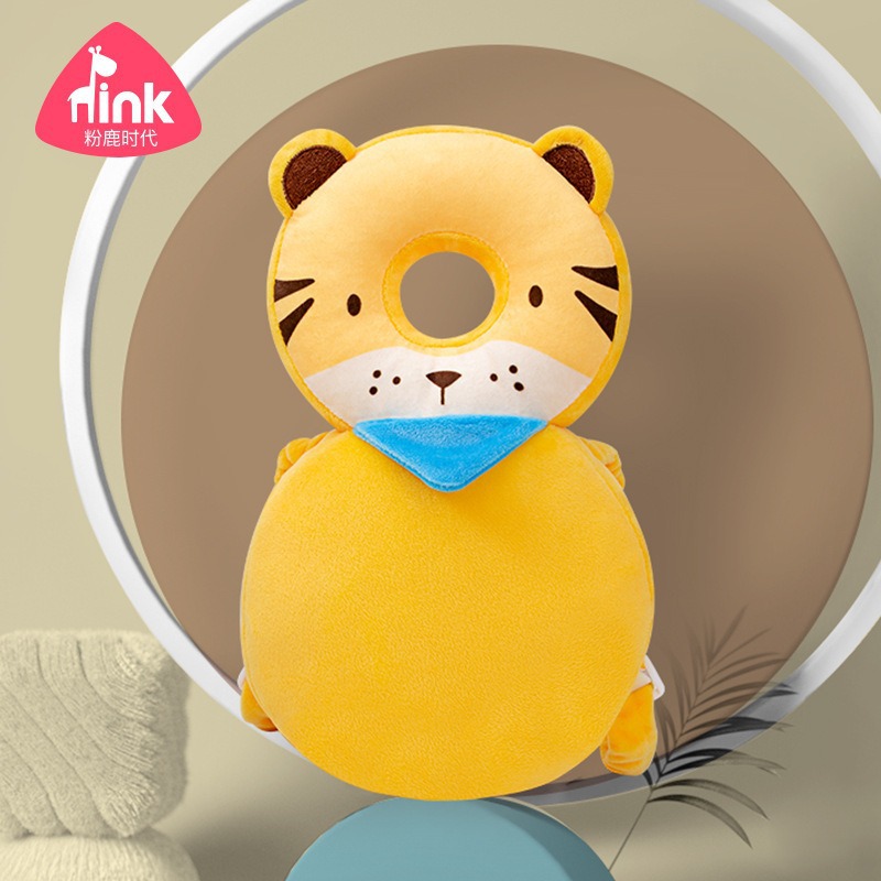 Niños de cristal vello anti-caída almohada de cabeza multicolor opcional juguete bebé lindo caricatura almohada bebé casco al por mayor