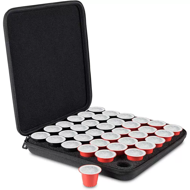 保护型咖啡胶囊收纳盒专为便携式咖啡机设计  可容纳36粒咖啡胶囊