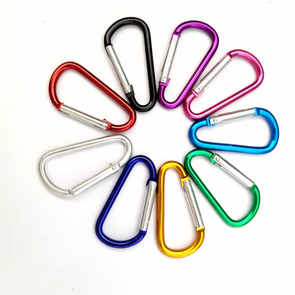 Manufacturer's Spot No. 5 4.0 Line D Buckle Aluminum Alloy Thickened Carabiner Outdoor Hanging Buckle Colorful Key Chain